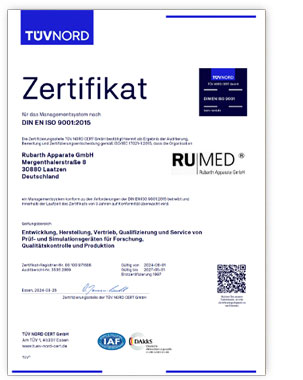 TÜV Zertifikat